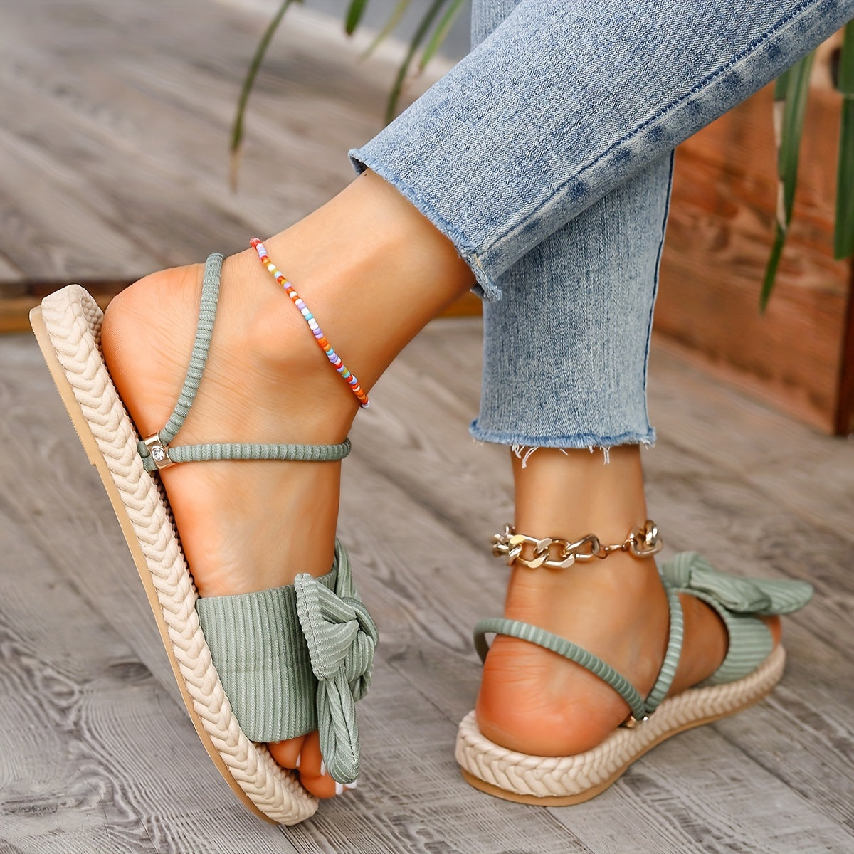 Ella™ | Dame Slippers med Sløjfedetalje