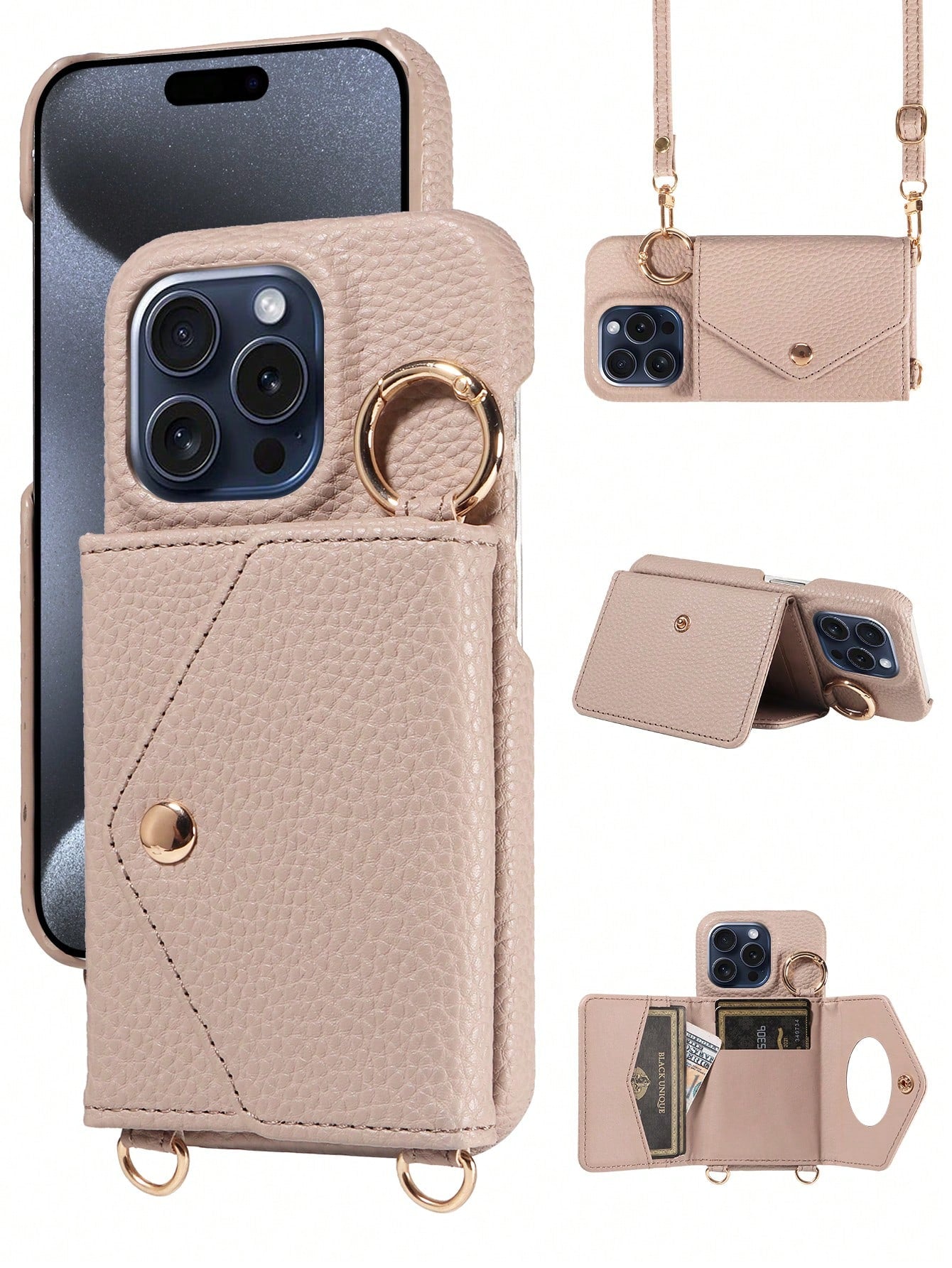 Børnies | Crossbody Økologisk Læder Telefon Etui - Multifunktionel