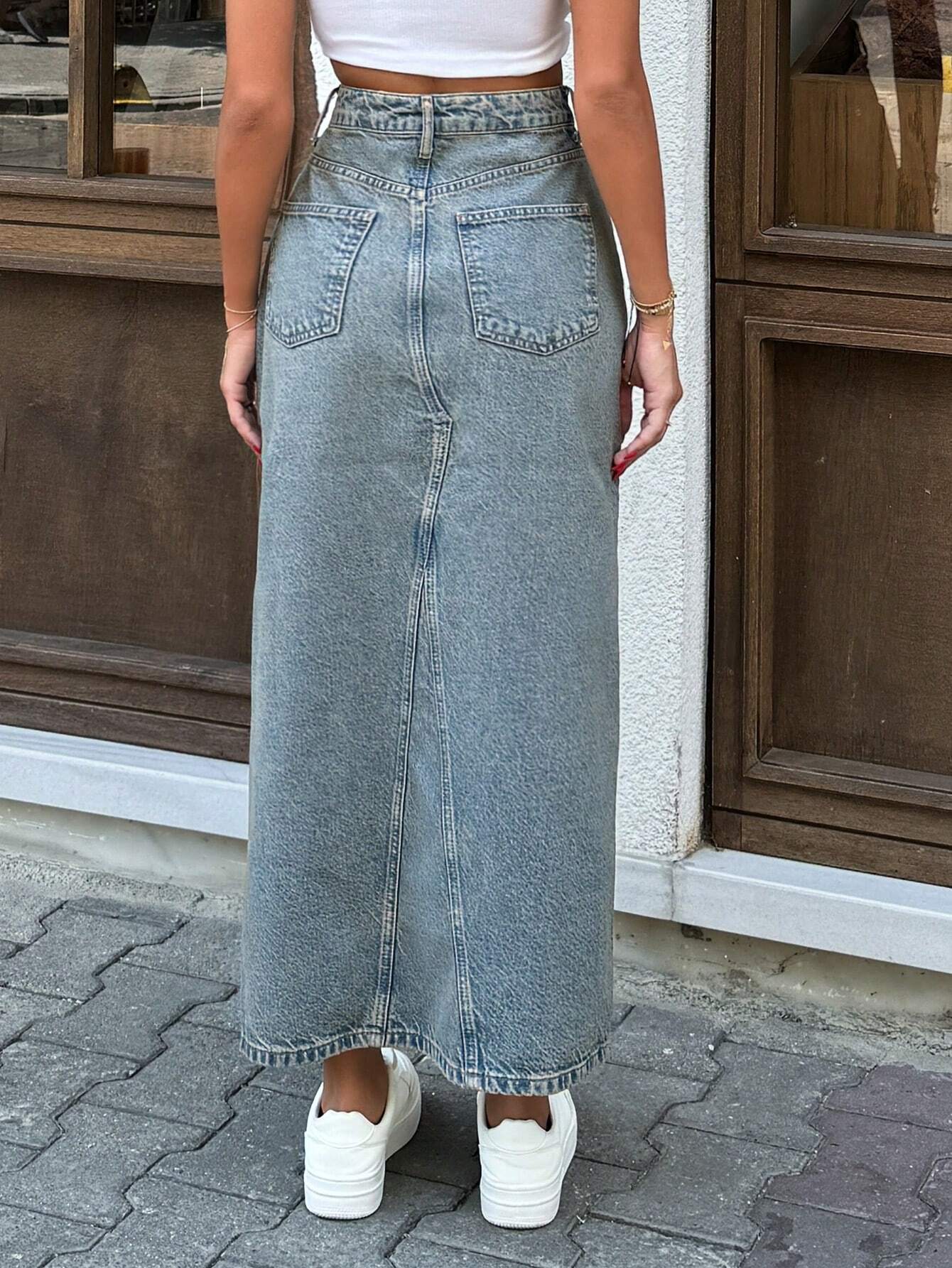 Berit™ | Moderne Denim Nederdel