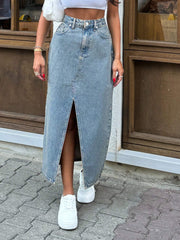 Berit™ | Moderne Denim Nederdel