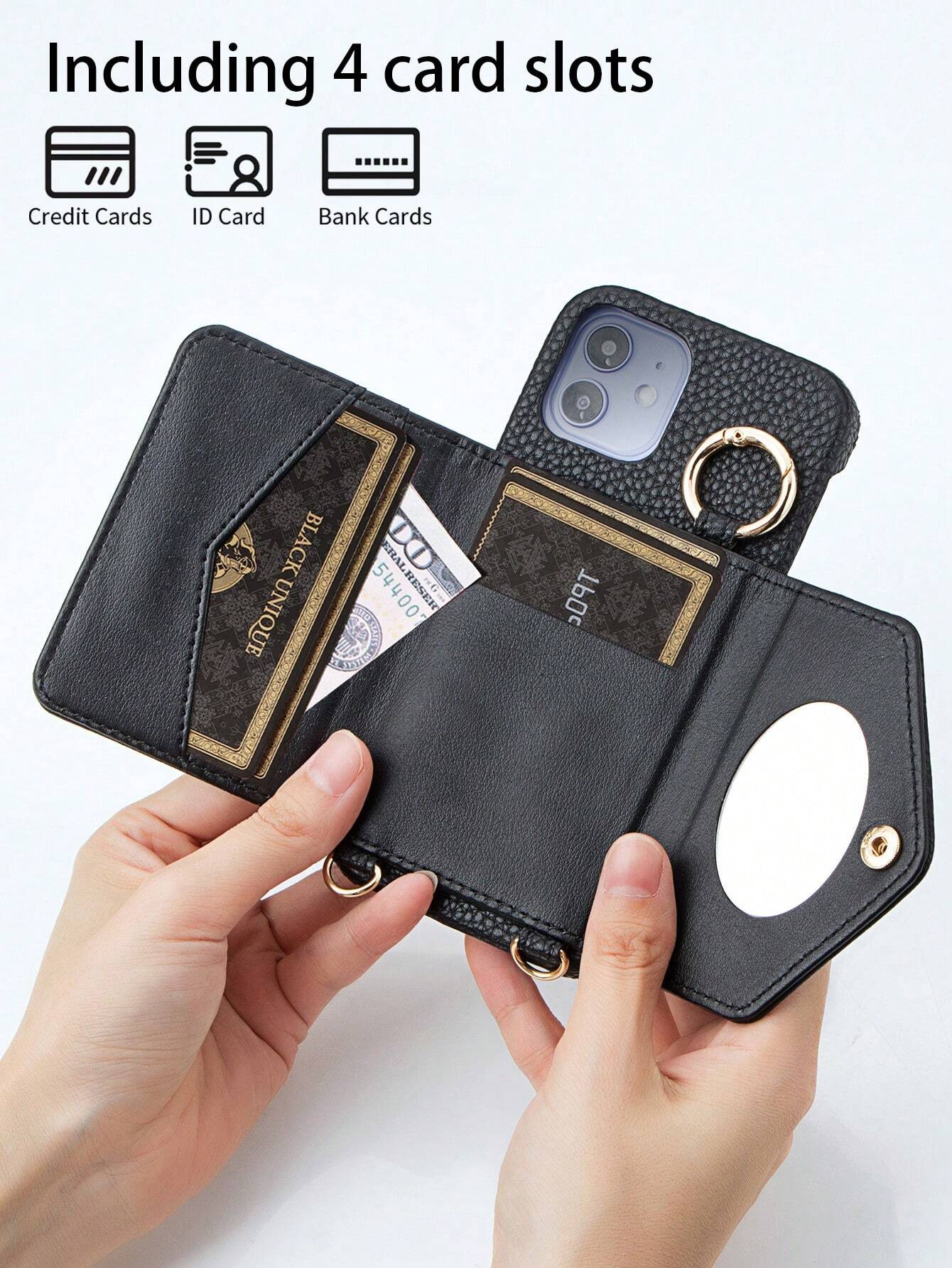 Børnies | Crossbody Økologisk Læder Telefon Etui - Multifunktionel