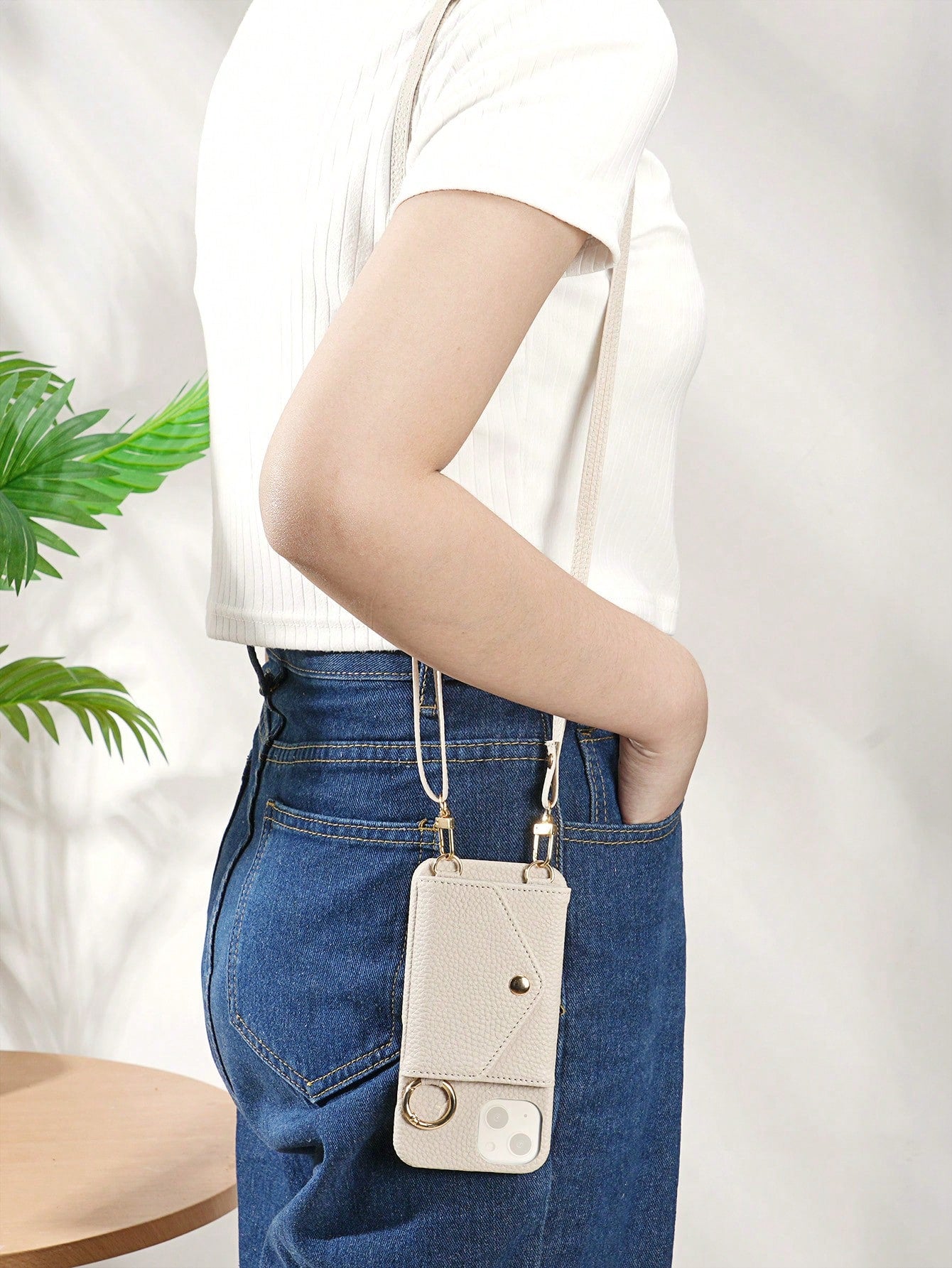 Børnies | Crossbody Økologisk Læder Telefon Etui - Multifunktionel