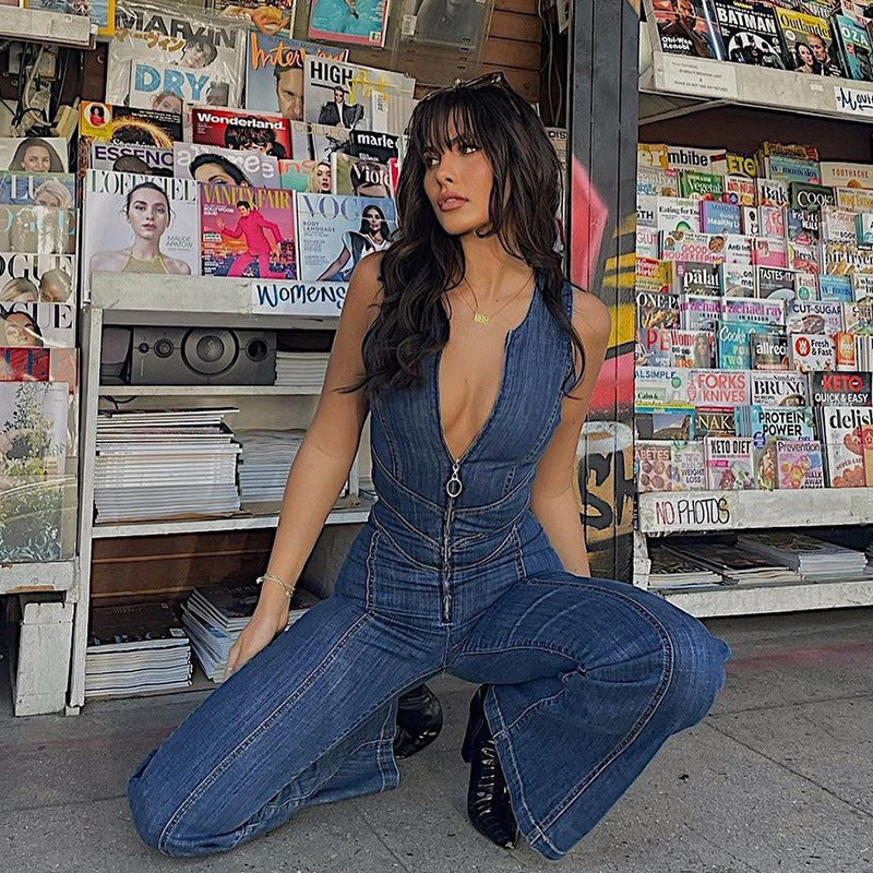 CrushCurve Denim Jumpsuit – Til kvinder der vil ses