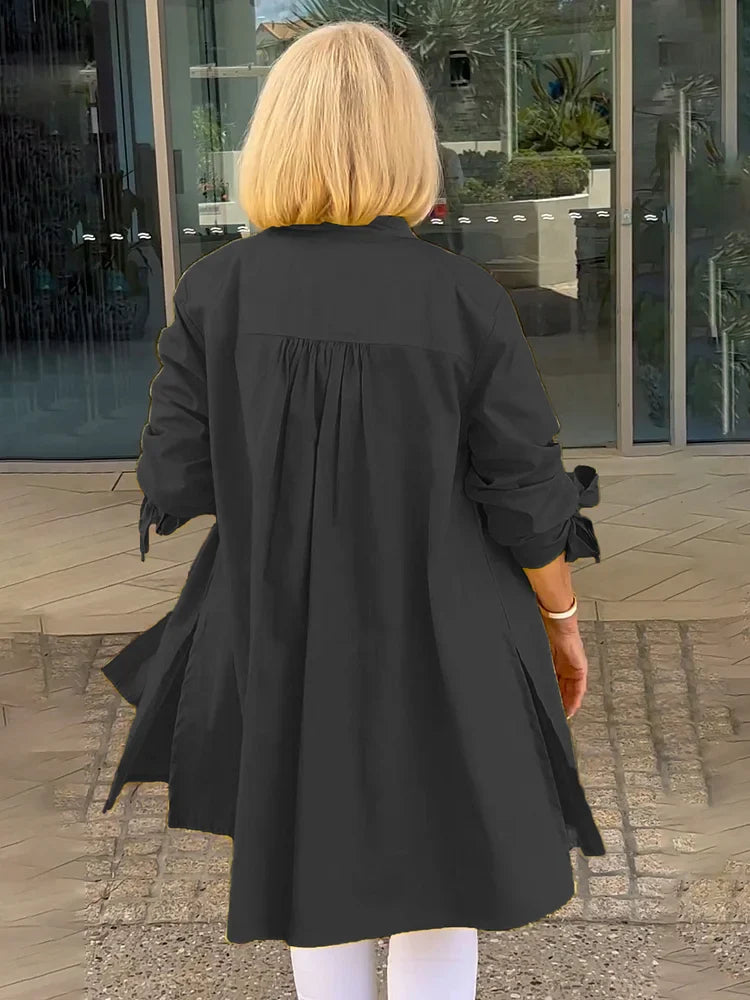 Alina – Luftig bomuldsbluse med feminin elegance