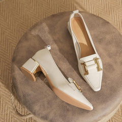 Signe | Pumps med Blokhæl