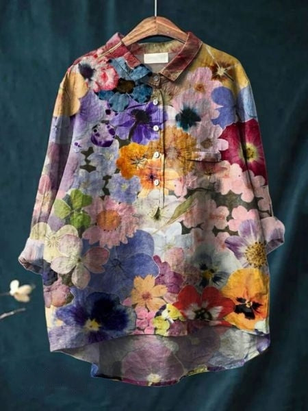 Blomstrende Elegance – Oplev Lila Blossom Blusen