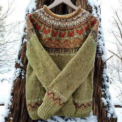 Alina™ | Dame Fair Isle Striktrøje