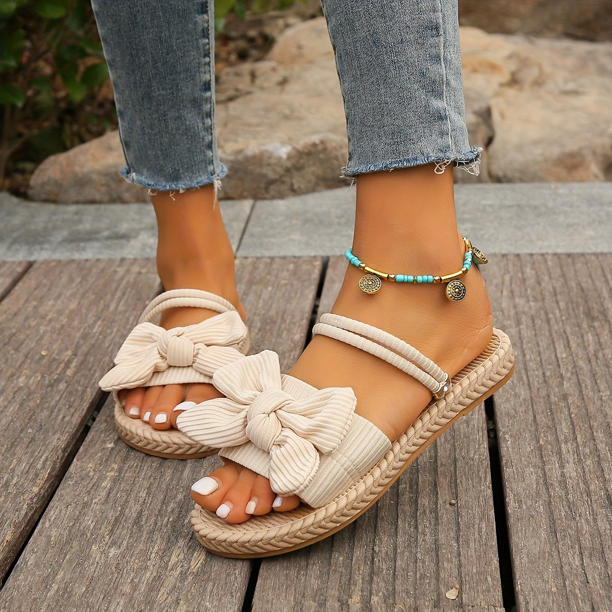 Ella™ | Dame Slippers med Sløjfedetalje
