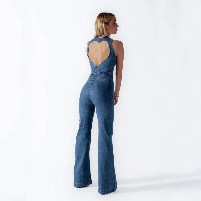 CrushCurve Denim Jumpsuit – Til kvinder der vil ses