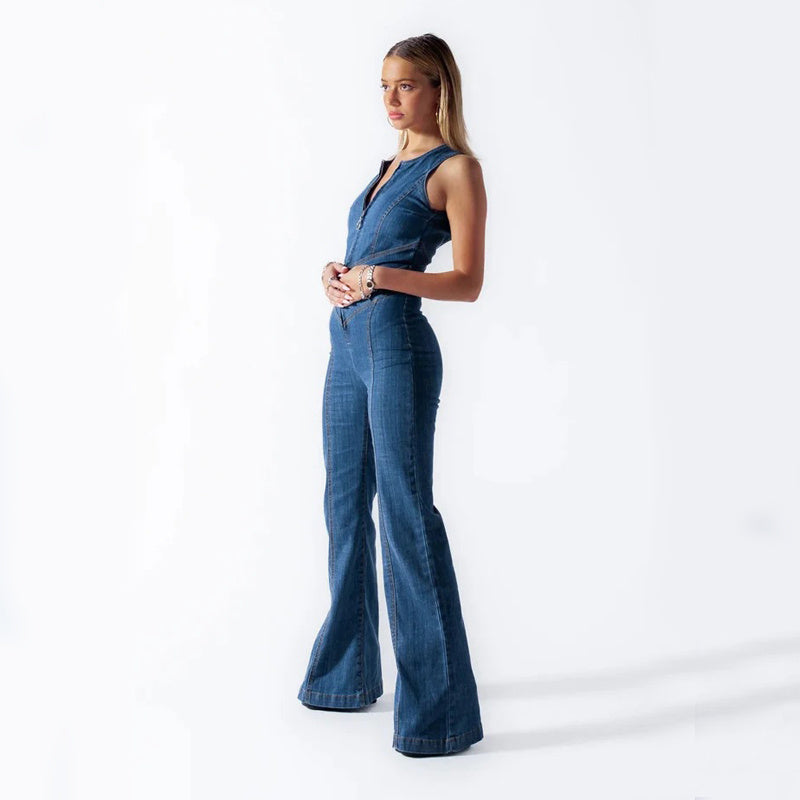 CrushCurve Denim Jumpsuit – Til kvinder der vil ses
