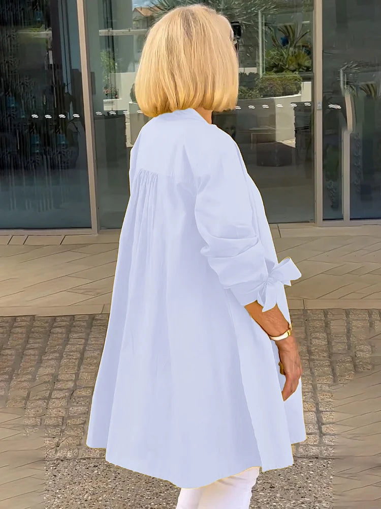 Alina – Luftig bomuldsbluse med feminin elegance