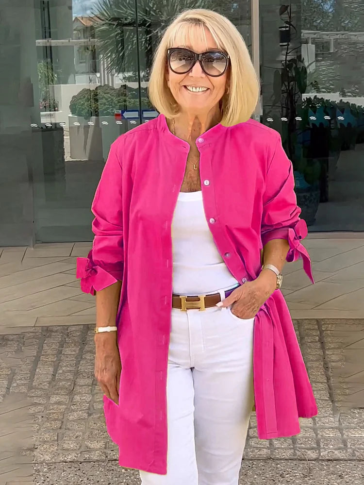 Alina – Luftig bomuldsbluse med feminin elegance