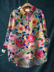 Blomstrende Elegance – Oplev Lila Blossom Blusen