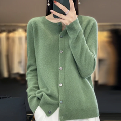 Annika™ - Blød og elegant uldcardigan