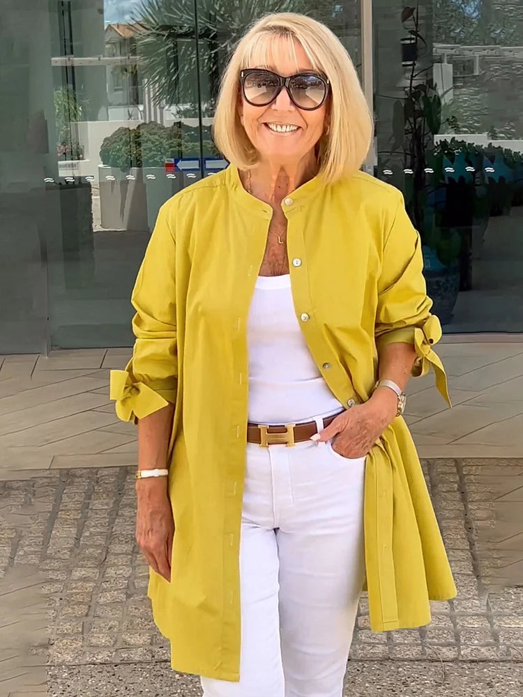 Alina – Luftig bomuldsbluse med feminin elegance
