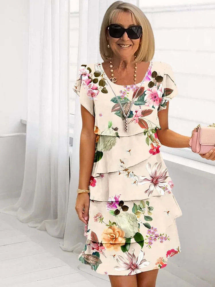 Emilie™ | Forårs Blomsterkjole