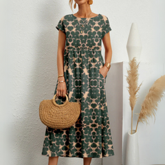 DAHLIA™ – Luftig Blomstret Midikjole