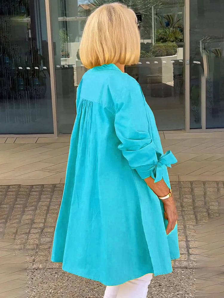 Alina – Luftig bomuldsbluse med feminin elegance