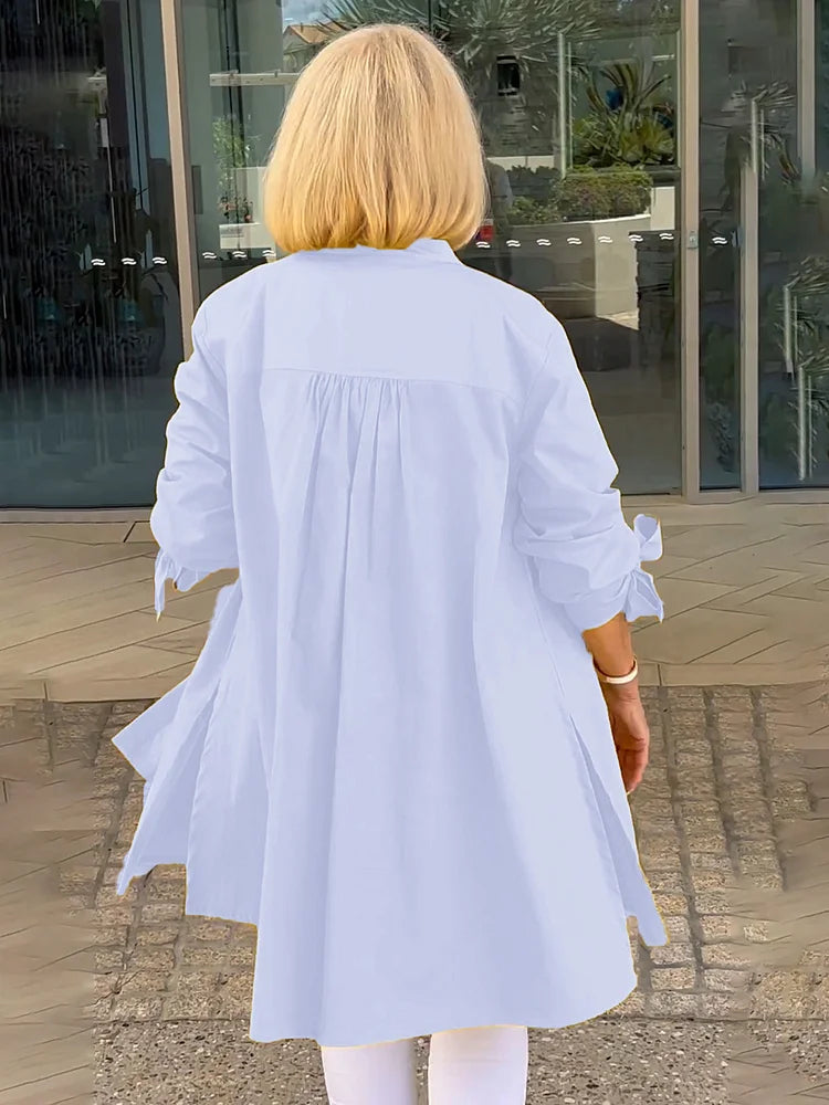 Alina – Luftig bomuldsbluse med feminin elegance