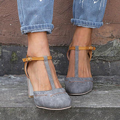 Alicia | Trendy Stilfulde T-rem Hæle